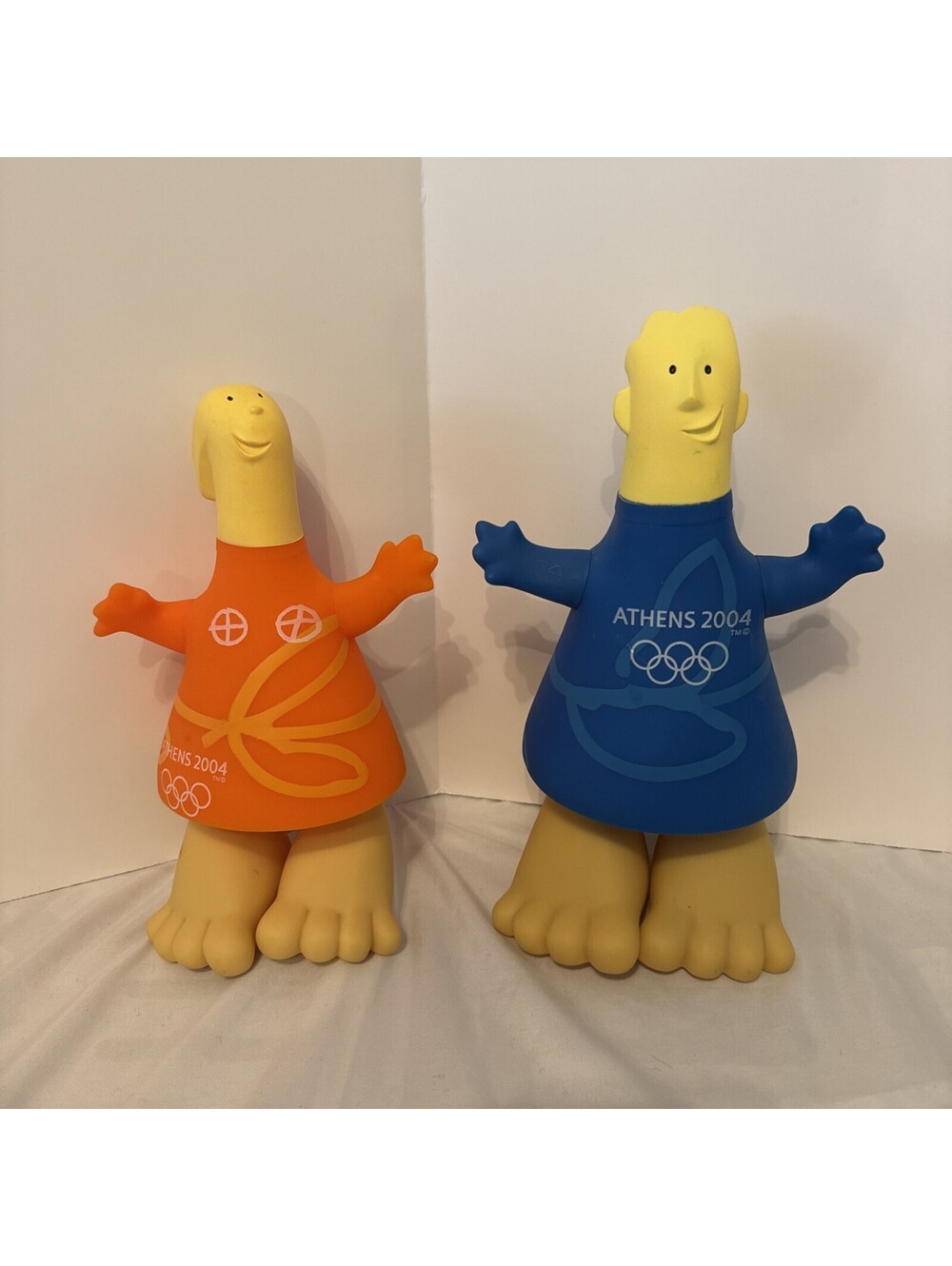 Greece Athens Olympics 2004 Mascot Toys Athena Phevos Official Products Rubber
